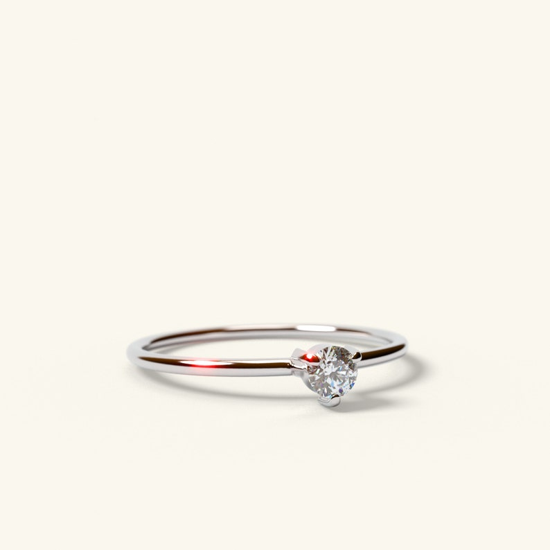 Round Diamond Engagement Brilliant Wedding Ring