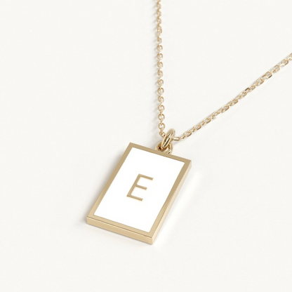 14k Solid Gold Initial Personalized Letter Necklace