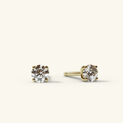 14K Gold 0.20ct Diamond Studs Earrings