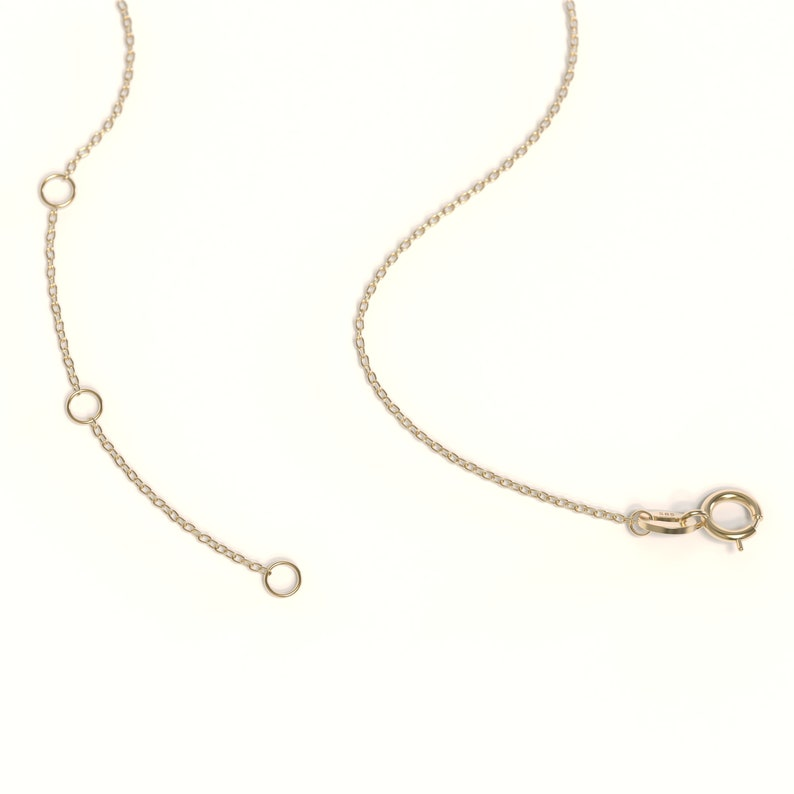 Dainty 14k Solid Gold Chain Minimalist Bracelet