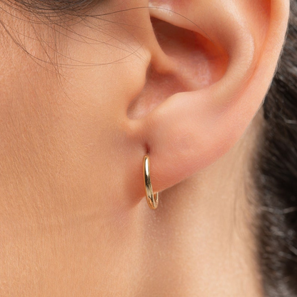 14k Solid Gold Classic Non-Hollow Tungs Earrings