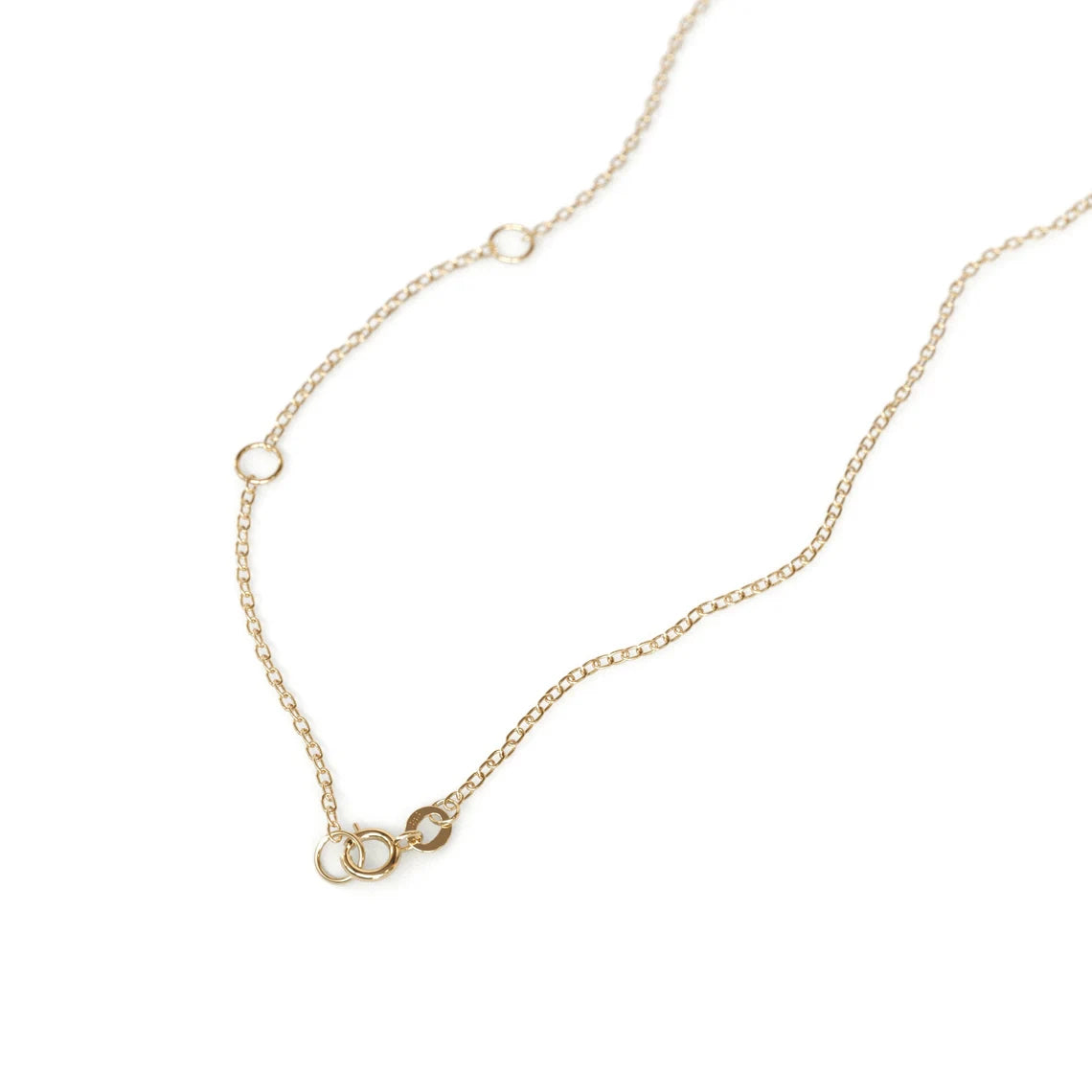 14K Gold Trio Diamond Necklace 0.18 Ctw