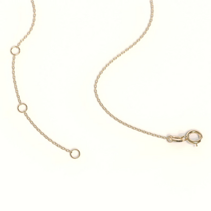 Dainty Diamond Choker Two-Sided 14K Solid Necklace